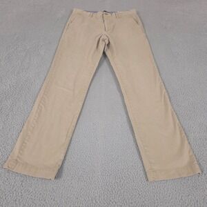 Banana Republic Pants Men 33x34 Beige Aiden Chino Stretch Straight Preppy Office